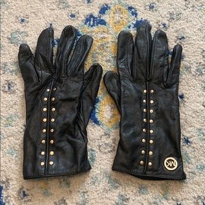 Michael Kors Leather Gloves